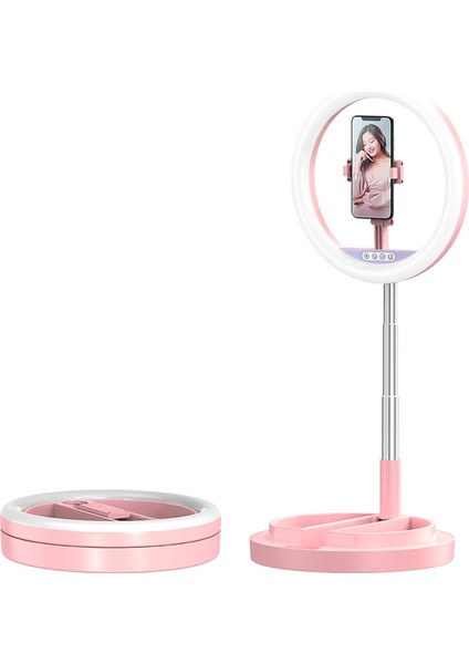 10 Inçlik Katlanabilir 360 Derece Dönen 3 Işık Modlu Si Halka Işığı (Yurt Dışından) indirimleri