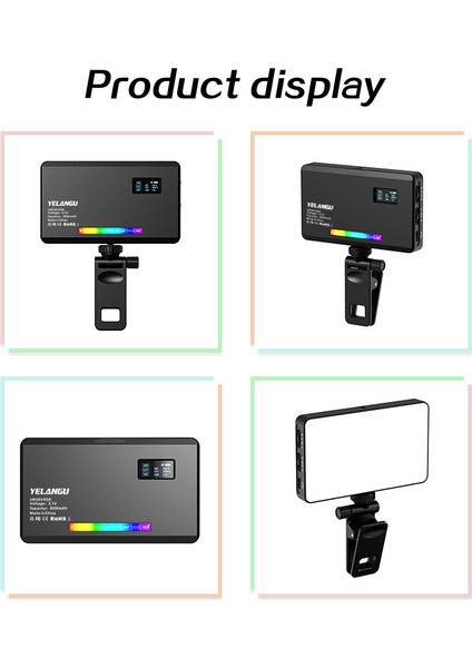 LW140RGB Mini LED Fotoğrafik Ilkeme Işığı 2500K - 9000K Parlaklık Ayarlı 26 Özel Efekt Modu (Yurt Dışından) indirimleri