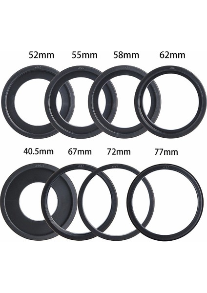 Makro LED Yuvarlak Flaş Paketi 8 Uyumlu Dslr Kamera Adaptör Halkaları (Yurt Dışından)