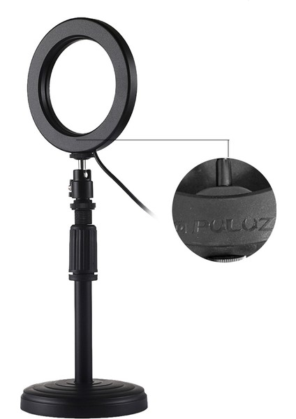 Puluz 4.6" Işık Seviyesi Ayarlanabilir 3 Işık Modlu LED Halka Işığı (Yurt Dışından) fırsatları