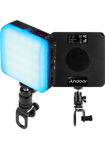 Cep Rgb Dolgu Işığı LED Video Işığı CRI95+ Aydınlatma Seviyesi Ayarlanabilir (Yurt Dışından)