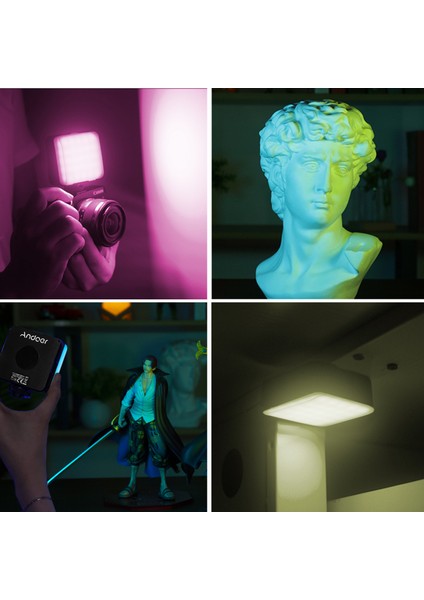 Cep Rgb Dolgu Işığı LED Video Işığı CRI95+ Aydınlatma Seviyesi Ayarlanabilir (Yurt Dışından) fırsatları