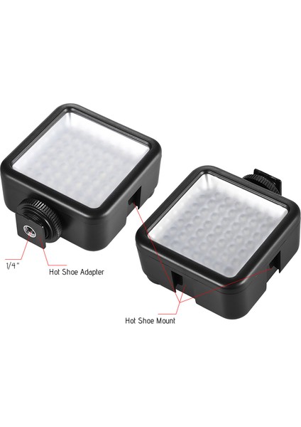 W49 Mini Kamera LED Panel Işığı Ayarlanabilir Sap Bağlayıcı ile (Yurt Dışından) modelleri