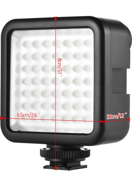 W49 Mini Kamera LED Panel Işığı Ayarlanabilir Sap Bağlayıcı ile (Yurt Dışından) indirimleri