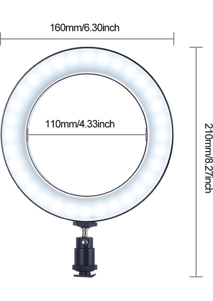 Puluz 6,2" Işıklandırma Ayarıyla 3 Aydınlatma Modlu LED Halka Işığı (Yurt Dışından) modelleri