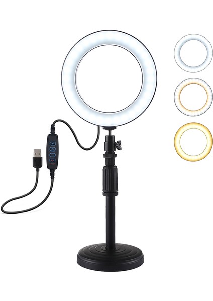 Puluz 6,2" Işıklandırma Ayarıyla 3 Aydınlatma Modlu LED Halka Işığı (Yurt Dışından) indirimleri