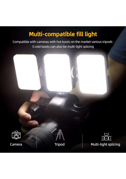4,5W Cep Fotoğraf Lambası Iki Renkli LED 3000K - 9900K Parlaklık Ayarlı (Yurt Dışından) fiyatları
