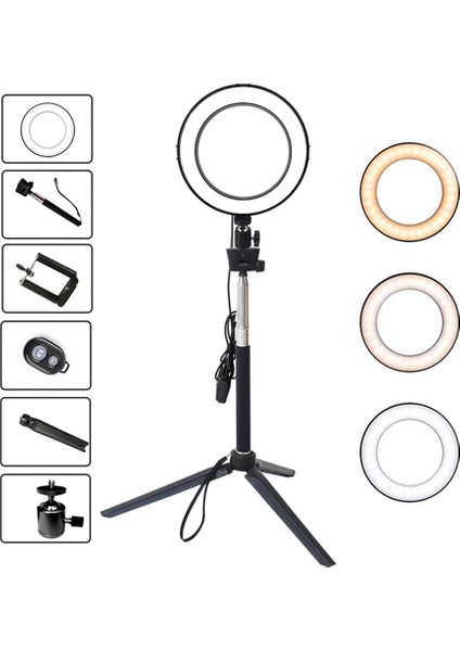 20 Cm/8 Inç LED Halka Işığı Aydınlatma Seviyesi Ayarlanabilir 3 Aydınlatma Modu USB ile Güçlendirilmiş (Yurt Dışından) indirimleri