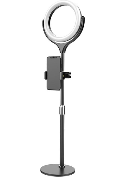 8 Inç LED Halka Işık Seti Videografya ve Fotoğrafçılık Için Ayar 가능 Stand ve Üç Renk Sıcaklığı (Siyah) (Yurt Dışından)