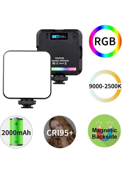 W64RGB Mini Fotoğrafçılık Için Rgb LED Video Işığı (Yurt Dışından) indirimleri