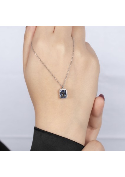 Mistik Topaz Baget Gümüş Kolye NUR-KY03182 modelleri