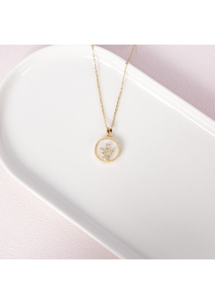 Arılı Gold Çelik Kolye NUR-CL00339 fiyatları