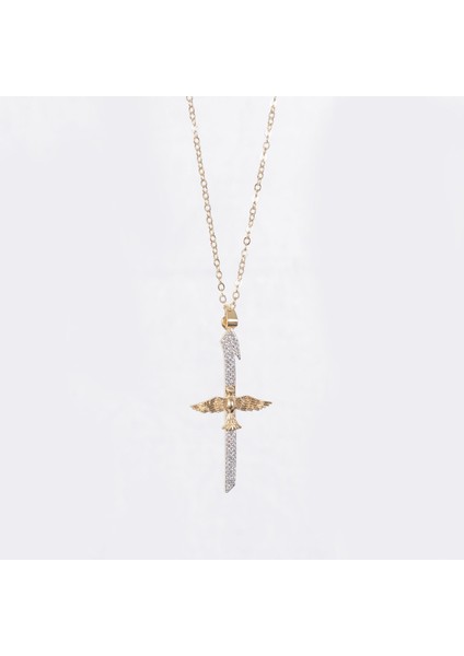 Anka Kılıç Çelik Kolye NUR-CL00385