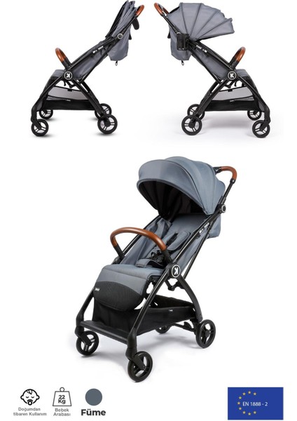 Xflop Autofold Kabin Boy Bebek Arabası Dark Grey