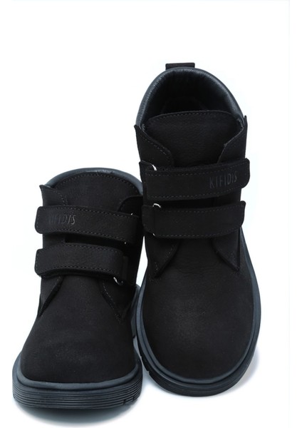 KIBO19 Kifidis-Kids Unisex Çocuk Bot 27-36 Siyah Nubuk Deri modelleri