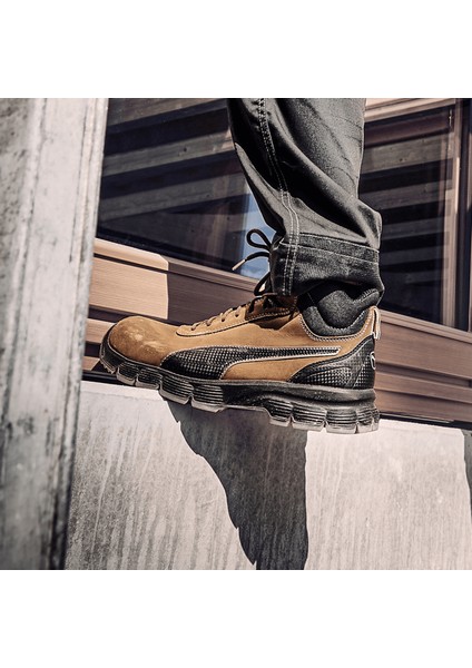 Condor Brown Mid Çelik Burunlu Nubuk Deri Iş Ayakkabısı S3 Src Esd