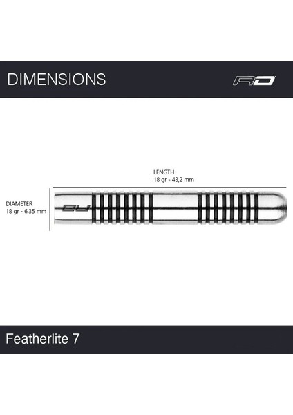 Featherlite 7 % 85 Tungsten Çelik Uçlu Dart Oku modelleri