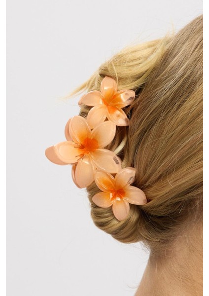 Üçlü Çiçekli Mandal Saç Tokası