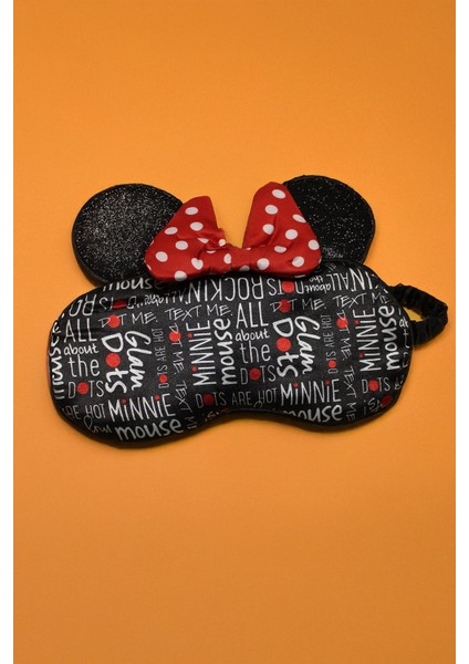 Disney Mickey Mouse Lisanslı Fiyonklu Uyku Maskesi - Minnie
