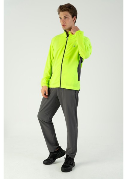 Comfort Erkek Dik Yaka Dar Paça Reglan Kol Neon Yeşil Eşofman Takımı 22544 modelleri