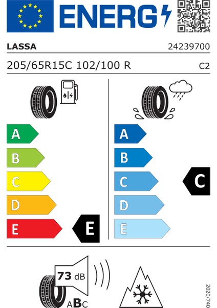 205/65R15C 102/100R Multiways-C M+S Hafif Ticari Dört Mevsim (Üretim Yılı : 2025)
