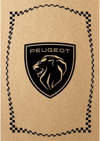 Kraft 120GR Peugeot Oto Paspas Kağıdı 100 Adet - 35X50CM - Kalın Kağıt Baskılı