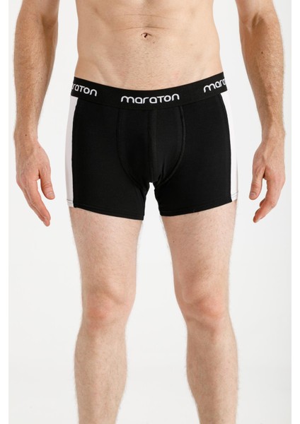 Ekstra Slim Erkek Düz Paça Siyah Boxer 20395