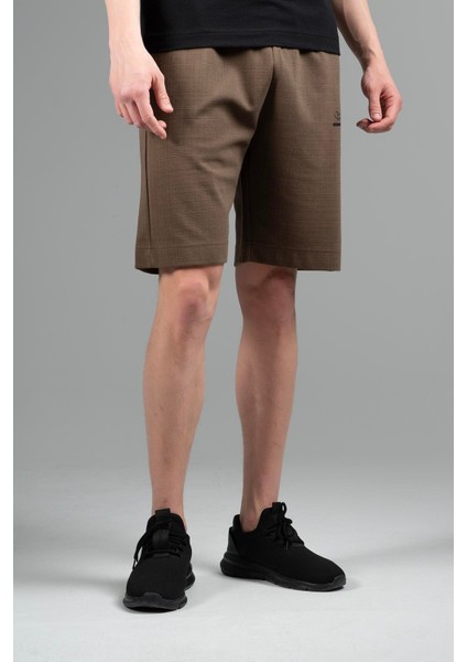 Sportswear Oversize Erkek Şort Basic Kakao Şort 22650