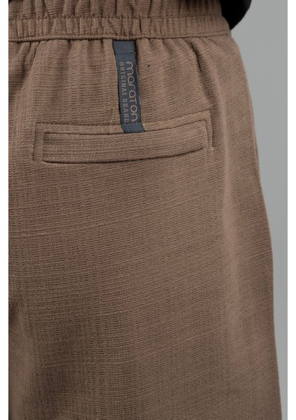 Sportswear Oversize Erkek Şort Basic Kakao Şort 22650