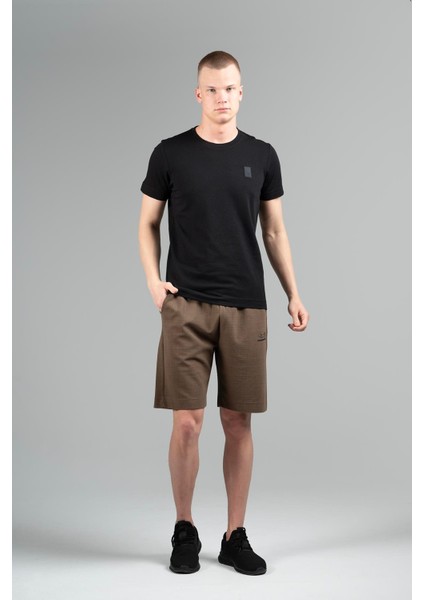Sportswear Oversize Erkek Şort Basic Kakao Şort 22650