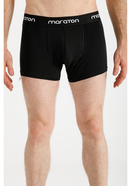 Ekstra Slim Erkek Düz Paça Siyah Boxer 18112