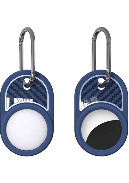 ​Zore Airtag 05 Uyumlu Silikon Anahtarlık-Lacivert