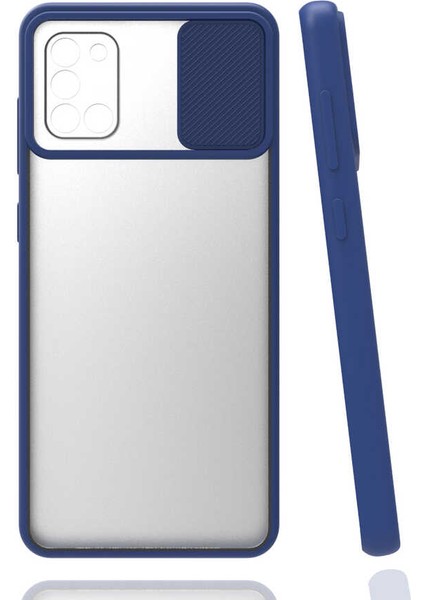 Galaxy A31 Kılıf Iksp Lensi Kapak-Lacivert