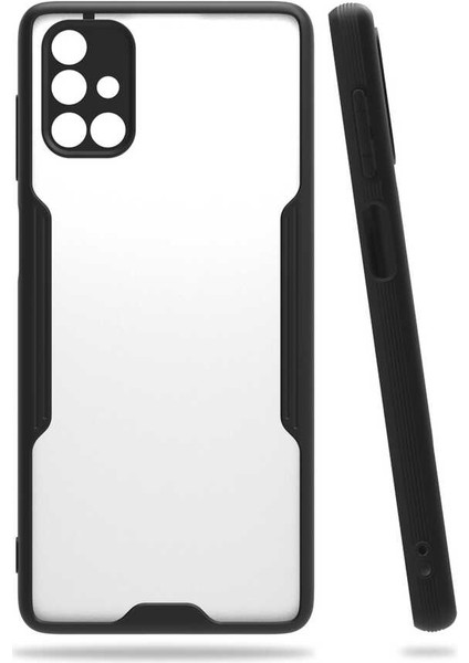 Samsung Galaxy M51 Kılıf Iksp Parfe Kapak-Siyah