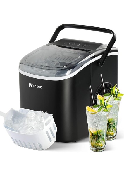 Eko Set Üstü Buz Makinesi 12 Kg Siyah