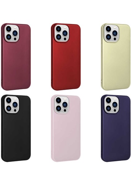 Apple iPhone 14 Pro Max Kılıf Iksp Premier Silikon Kapak-Gold