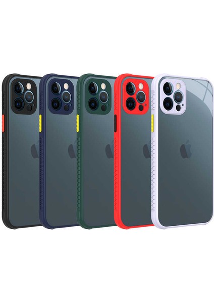 iPhone 12 Pro Kılıf ​​iksp Kaff Kapak-Koyu Yeşil