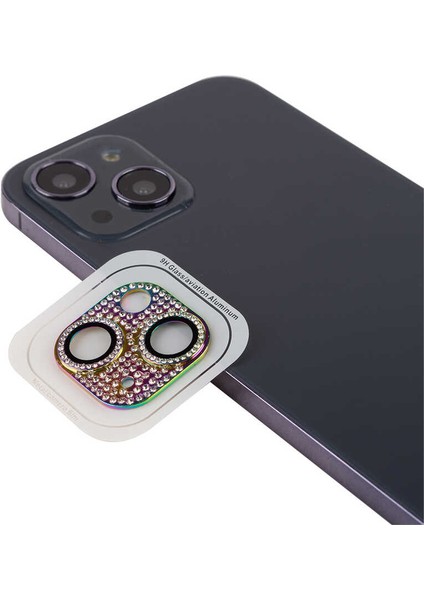 iPhone 13 Mini Uyumlu Iksp Cl-08 Kamera Lens Koruyucu-Colorful