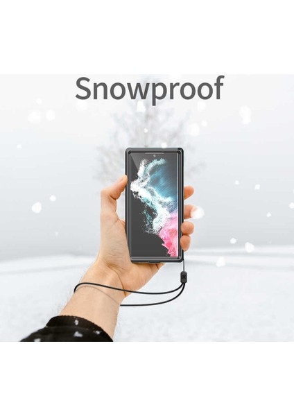 Galaxy S22 Ultra Kılıf 1-1 Su Geçirmez Kılıf-Siyah fırsatları