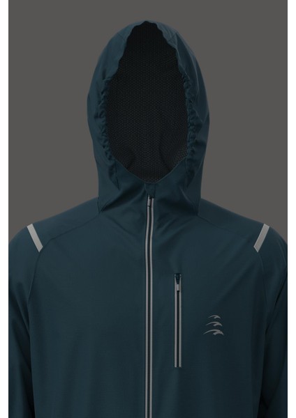 Regular Erkek Kapşonlu Reglan Kol Açık Laciver Yağmurluk 21663