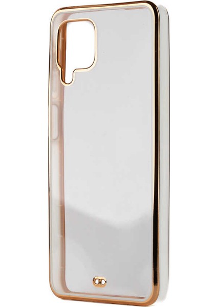 Galaxy M32 Kılıf Iksp Voit Clear Kapak-Beyaz