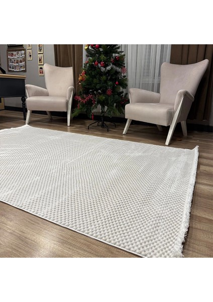 Gusto 1065A Gri Krem Modern Halı