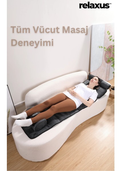 Rlx20 katlanabilir elektrikli tam vücut ısıtmalı masaj yatağı boyun masaj cihazı ayak masaj cihazı