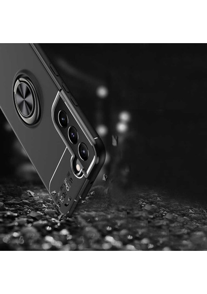 Galaxy S22 Plus Kılıf Iksp Ravel Silikon Kapak-Siyah-Kırmızı indirimleri