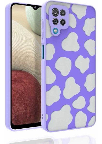 Galaxy M33 Kılıf Desenli Kamera Korumalı Parlak Iksp Nora Kapak-No6