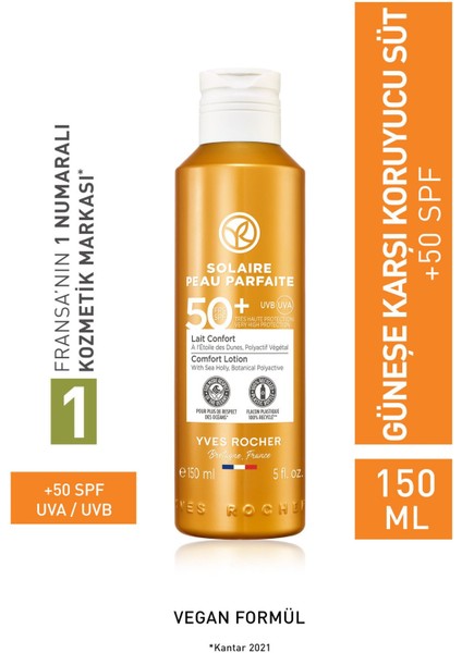 Spf 50 Yüksek Korumalı Yüz & Vücut Güneş Losyonu/solaire Peau Parfaite-150 ml-79530