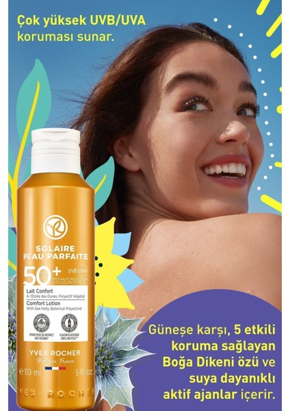 Spf 50 Yüksek Korumalı Yüz & Vücut Güneş Losyonu/solaire Peau Parfaite-150 ml-79530