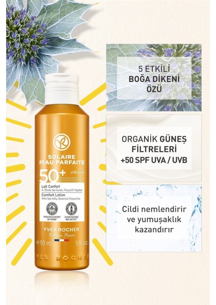 Spf 50 Yüksek Korumalı Yüz & Vücut Güneş Losyonu/solaire Peau Parfaite-150 ml-79530