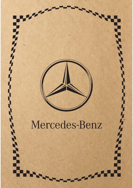 Kraft 120GR Mercedes Oto Paspas Kağıdı 100 Adet - 35X50CM - Kalın Kağıt Baskılı