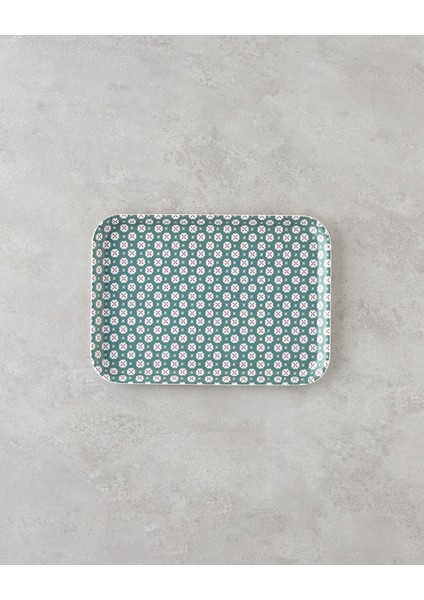 Verdant Melamin Kaydırmaz Tepsi 20X28,5 cm Yeşil